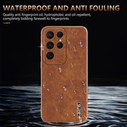 For Samsung Galaxy S25 Ultra 5G AZNS Electroplated Frame Crocodile Texture Full Coverage Phone Case(Black)