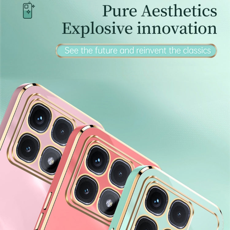 For Redmi K70 Ultra XINLI Straight Edge 6D Electroplate TPU Phone Case(Pink)