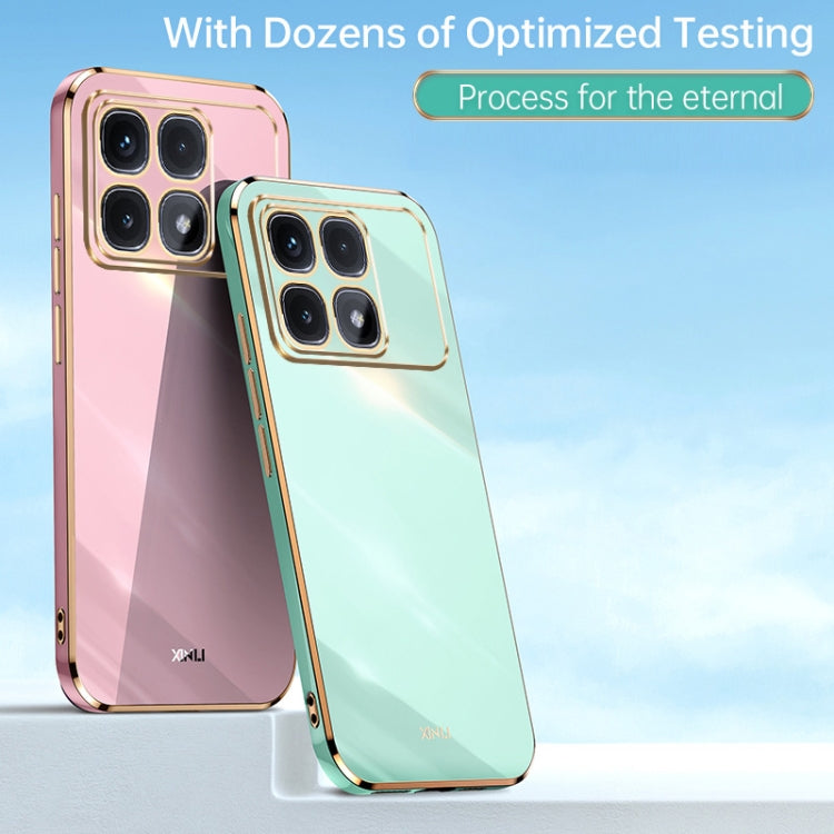 For Redmi K70 Ultra XINLI Straight Edge 6D Electroplate TPU Phone Case(Hawthorn Red)