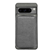 For Google Pixel 7 Pro Solid Color Zipper 11-Card Slots Bag Phone Case with Lanyard(Grey)