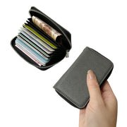 For Google Pixel 7 Pro Solid Color Zipper 11-Card Slots Bag Phone Case with Lanyard(Grey)