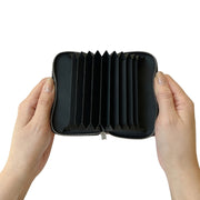 For iPhone 16 Solid Color Zipper 11-Card Slots Bag Phone Case with Lanyard(Rose Gold)