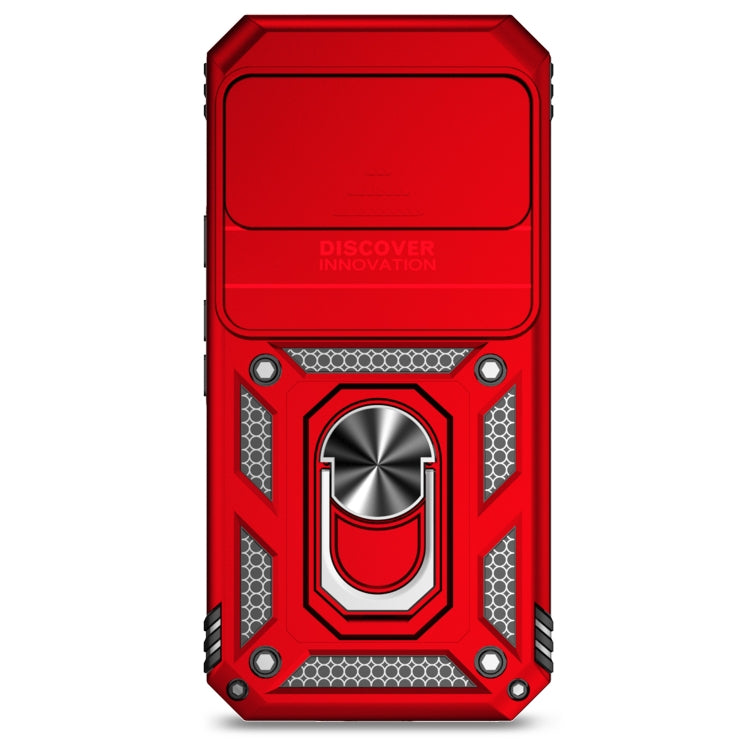 For Google Pixel 9 Sliding Camshield Holder Phone Case(Red)