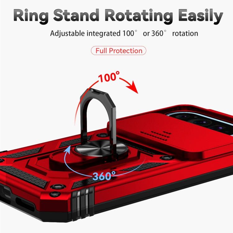 For Google Pixel 9 Sliding Camshield Holder Phone Case(Red)