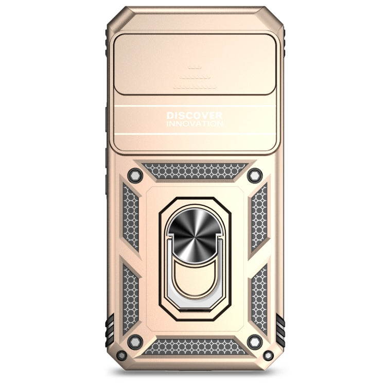 For Google Pixel 9 Pro Sliding Camshield Holder Phone Case(Gold)