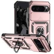 For Google Pixel 9 Pro Sliding Camshield Holder Phone Case(Rose Gold)