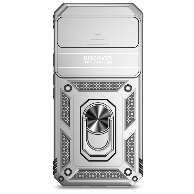 For Google Pixel 9 Pro Sliding Camshield Holder Phone Case(Silver)