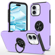 For iPhone 16 Magnetic Ring Holder Phone Case(Purple) - iPhone 16 Cases by PMC TechLife | Online Shopping South Africa | PMC TechLife | Buy Now Pay Later Mobicred