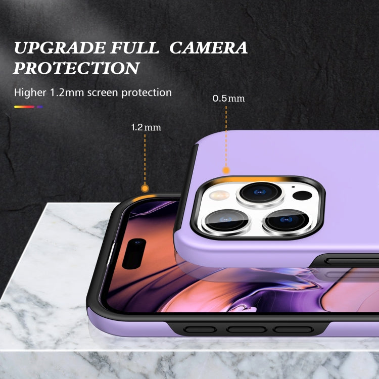 For iPhone 16 Plus Magnetic Ring Holder Phone Case(Purple)
