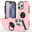 For iPhone 16 Pro Magnetic Ring Holder Phone Case(Rose Gold) - iPhone 16 Pro Cases by PMC TechLife | Online Shopping South Africa | PMC TechLife | Buy Now Pay Later Mobicred
