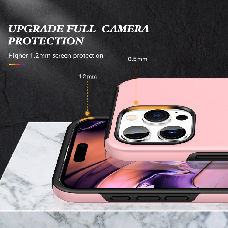 For iPhone 16 Pro Magnetic Ring Holder Phone Case(Rose Gold)