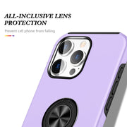 For iPhone 16 Pro Max Magnetic Ring Holder Phone Case(Purple)