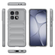 For Redmi K70 Ultra Global Magic Shield TPU + Flannel Phone Case(Grey)