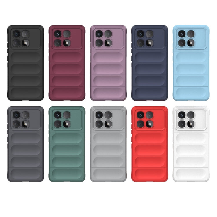 For Redmi K70 Ultra Global Magic Shield TPU + Flannel Phone Case(Grey)