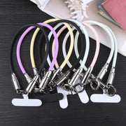 USB-C / Type-C to Type-C Data Cable Phone Anti-lost Short Lanyard, Length: 30cm(Blue Braid)