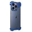 For iPhone 12 Pro Max Aromatherapy Alloy Frameless Phone Case(Blue) - iPhone 12 Pro Max Cases by PMC TechLife | Online Shopping South Africa | PMC TechLife | Buy Now Pay Later Mobicred