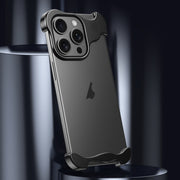For iPhone 13 Pro Max Aromatherapy Alloy Frameless Phone Case(Black)