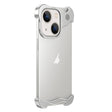 For iPhone 14 Plus Aromatherapy Alloy Frameless Phone Case(Silver) - iPhone 14 Plus Cases by PMC TechLife | Online Shopping South Africa | PMC TechLife | Buy Now Pay Later Mobicred