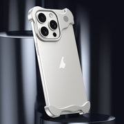 For iPhone 15 Pro Aromatherapy Alloy Frameless Phone Case(Silver)