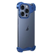 For iPhone 16 Pro Max Aromatherapy Alloy Frameless Phone Case(Blue)