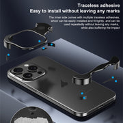 For iPhone 14 Pro Aromatherapy Alloy Frameless Phone Case(Blue)