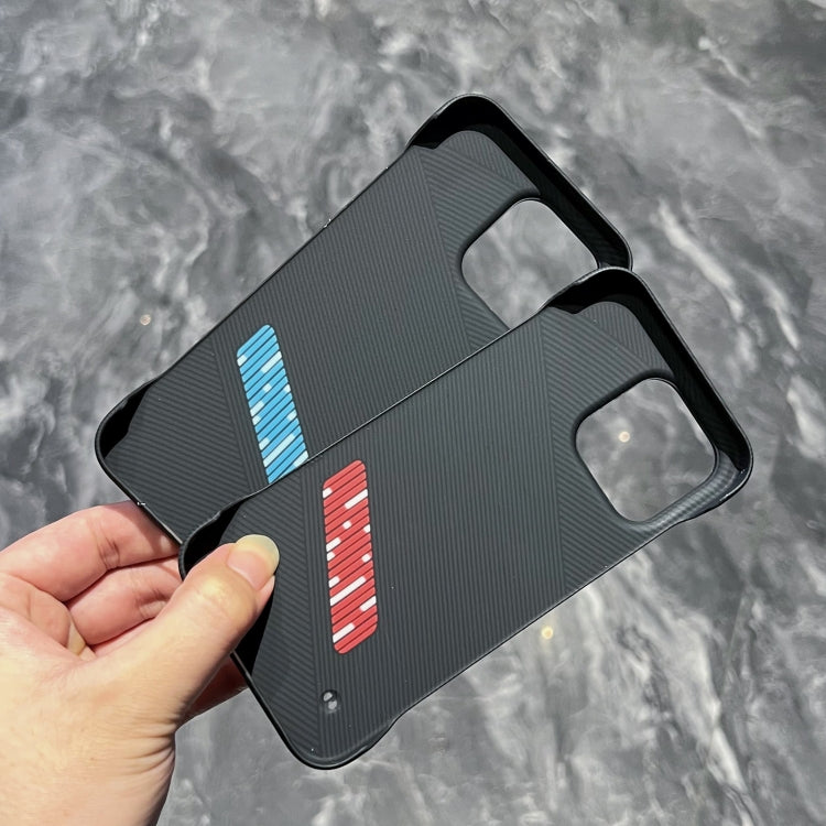 For iPhone 15 Pro Carbon Fiber Frameless Cooling Phone Case(Black)
