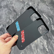 For iPhone 15 Pro Max Carbon Fiber Frameless Cooling Phone Case(Blue)