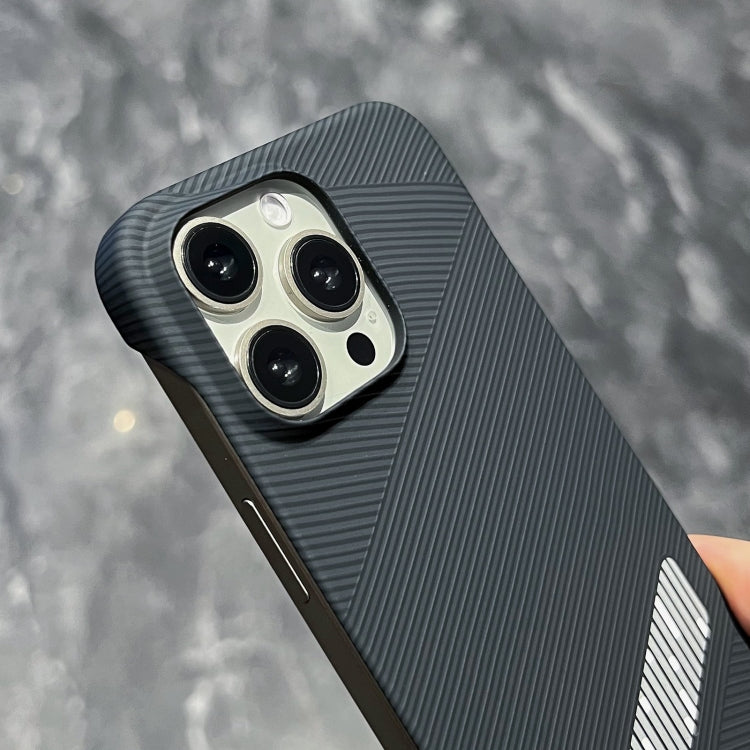 For iPhone 13 Pro Carbon Fiber Frameless Cooling Phone Case(Silver)