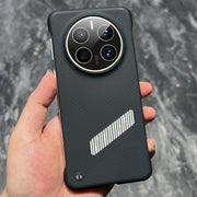 For Huawei Mate 50 Pro Carbon Fiber Frameless Cooling Phone Case(Silver)