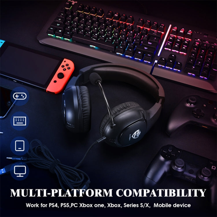 SoulBytes S20 RGB Light Gaming Headset with Mic(Black)