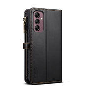 For Samsung Galaxy S24 FE 5G ESEBLE Star Series Lanyard Zipper Wallet RFID Leather Case(Black)