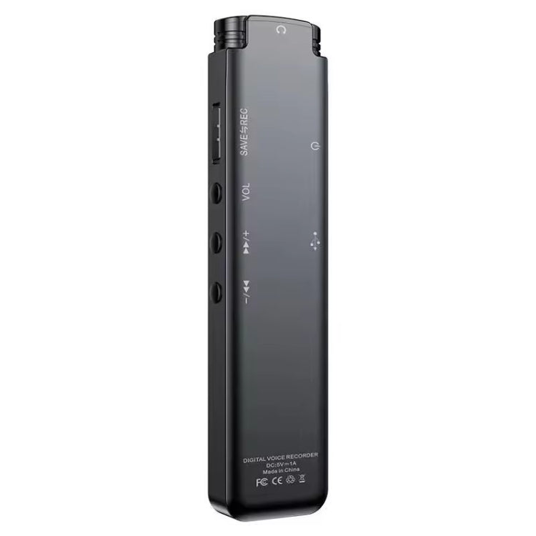 H22 Smart Color Screen Noise Reduction Voice Recorder, Capacity:64GB(Black)