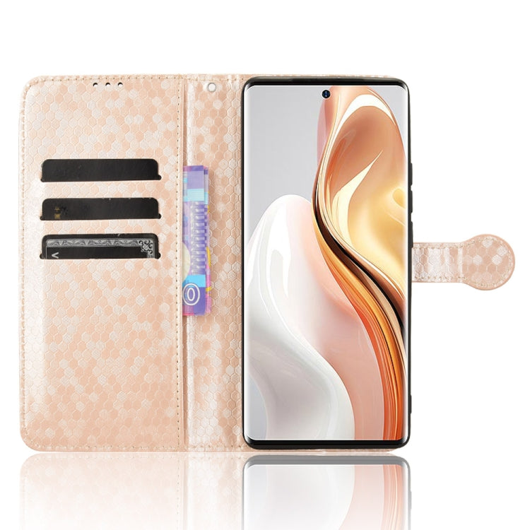For Ulefone Note 17 Pro Honeycomb Dot Texture Leather Phone Case(Gold)