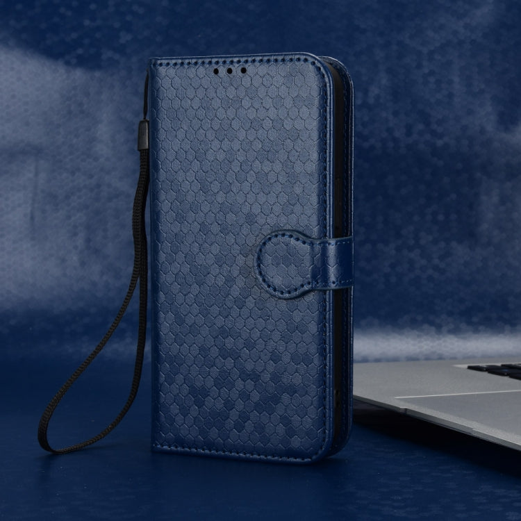 For Ulefone Note 17 Pro Honeycomb Dot Texture Leather Phone Case(Blue)