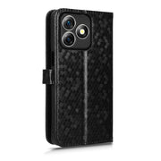 For Ulefone Note 18 Ultra Honeycomb Dot Texture Leather Phone Case(Black)