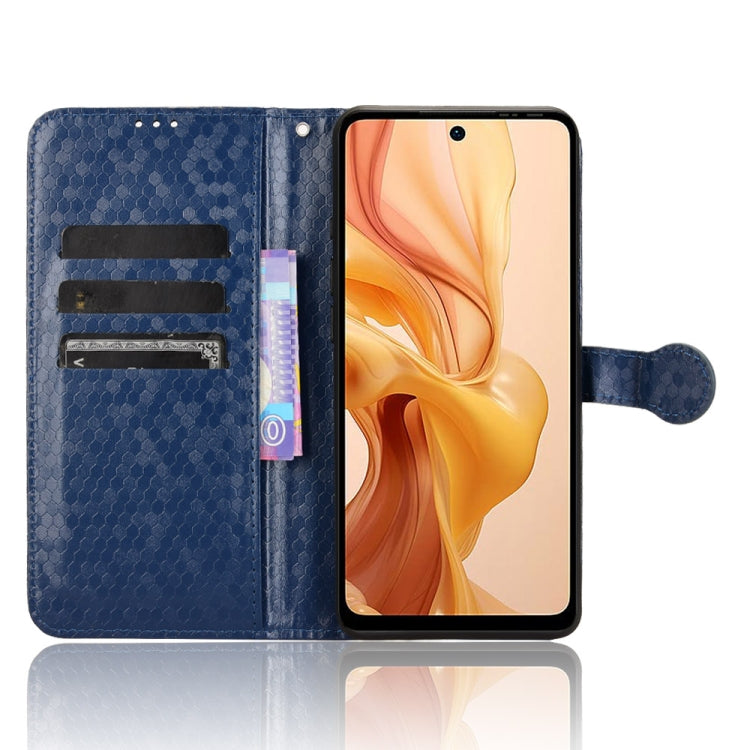 For Ulefone Note 18 Ultra Honeycomb Dot Texture Leather Phone Case(Blue)