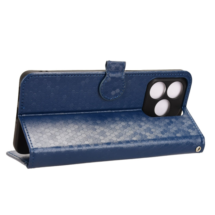 For Ulefone Note 18 Ultra Honeycomb Dot Texture Leather Phone Case(Blue)