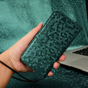 For Ulefone Note 18 Ultra Honeycomb Dot Texture Leather Phone Case(Green)
