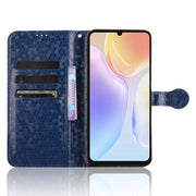 For Ulefone Note 20 Pro Honeycomb Dot Texture Leather Phone Case(Blue)