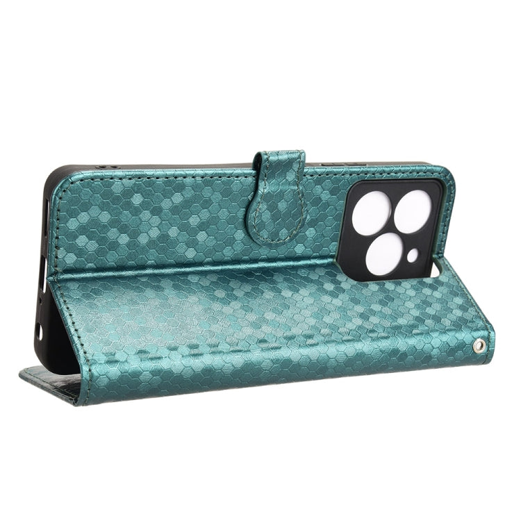 For Ulefone Note 20 Pro Honeycomb Dot Texture Leather Phone Case(Green)