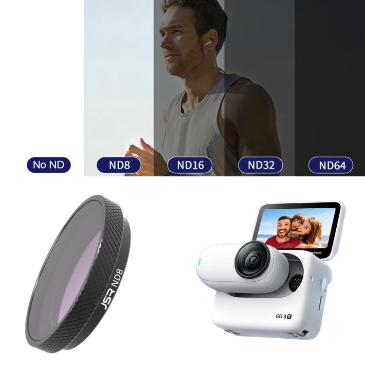 For Insta360 GO 3S JUNESTAR Camera Lens Filter, Filter:ND8