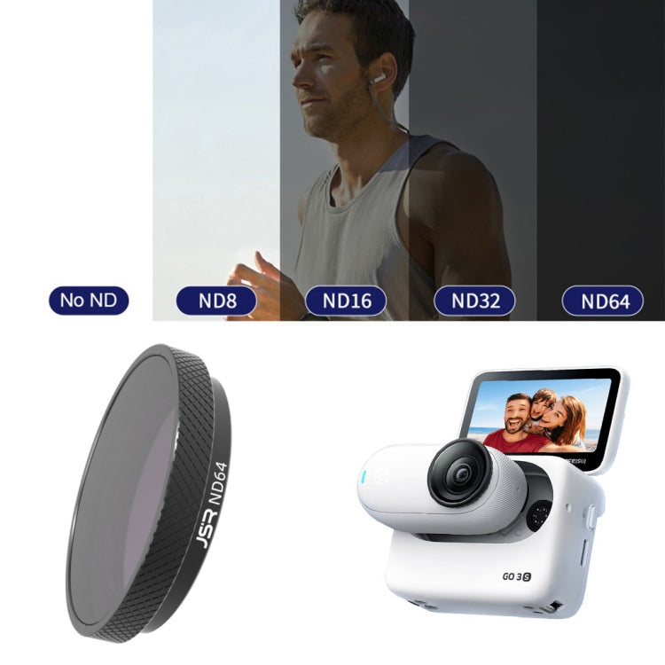 For Insta360 GO 3S JUNESTAR Camera Lens Filter, Filter:ND64