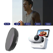 For Insta360 GO 3S JUNESTAR Camera Lens Filter, Filter:ND64