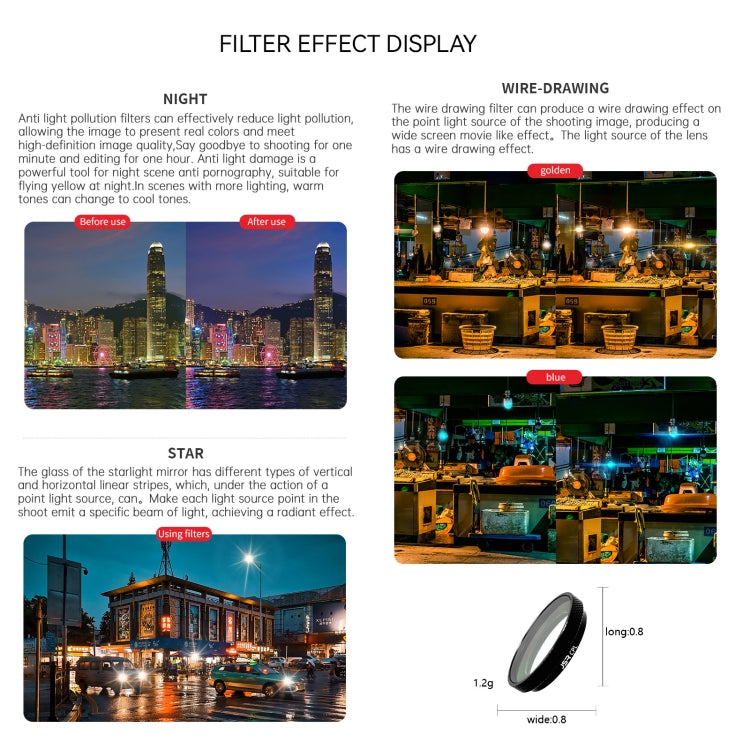 For Insta360 GO 3S JUNESTAR Camera Lens Filter, Filter:ND32
