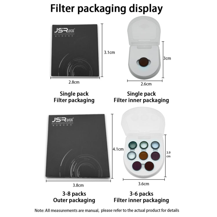 For Insta360 GO 3S JUNESTAR Camera Lens Filter, Filter:ND32