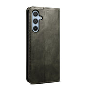 For Samsung Galaxy S25+ 5G Oil Wax Crazy Horse Texture Leather Phone Case(Green)