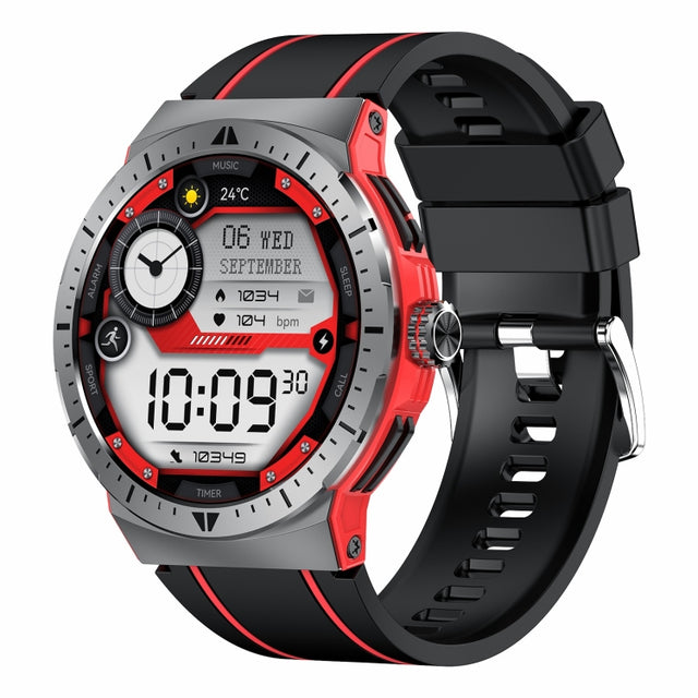 LEMFO HK52 1.43 inch BT5.3 IP68 Sport Smart Watch, Support Bluetooth Call / Message Notification / Heart Rate / Blood Pressure Health Monitor(Red)