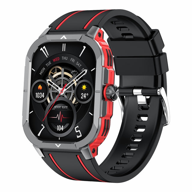 LEMFO HK56 2.06 inch BT5.3 IP68 Sport Smart Watch, Support Bluetooth Call / Message Notification / Heart Rate / Blood Pressure Health Monitor(Red)
