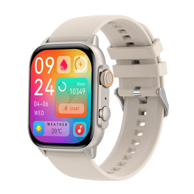 LEMFO HK95 1.952 inch BT5.0 IP68 Sport Smart Watch, Support Bluetooth Call / Sleep / Blood Oxygen / Heart Rate / Blood Pressure Health Monitor(Silver)