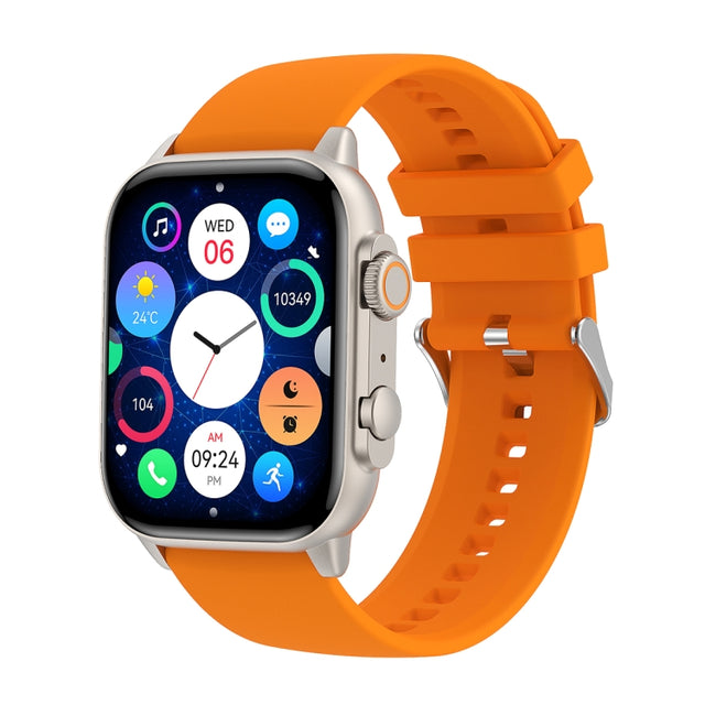 LEMFO HK95 1.952 inch BT5.0 IP68 Sport Smart Watch, Support Bluetooth Call / Sleep / Blood Oxygen / Heart Rate / Blood Pressure Health Monitor(Gold)